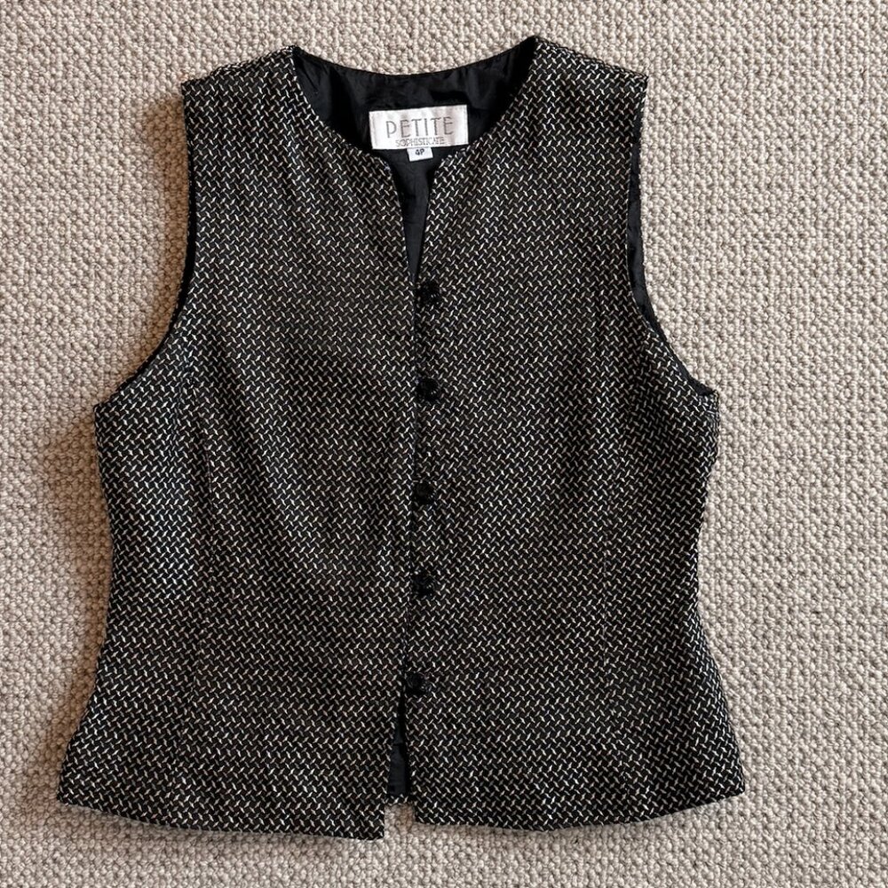 Vintage Women's Vest, Petite Sophisticate